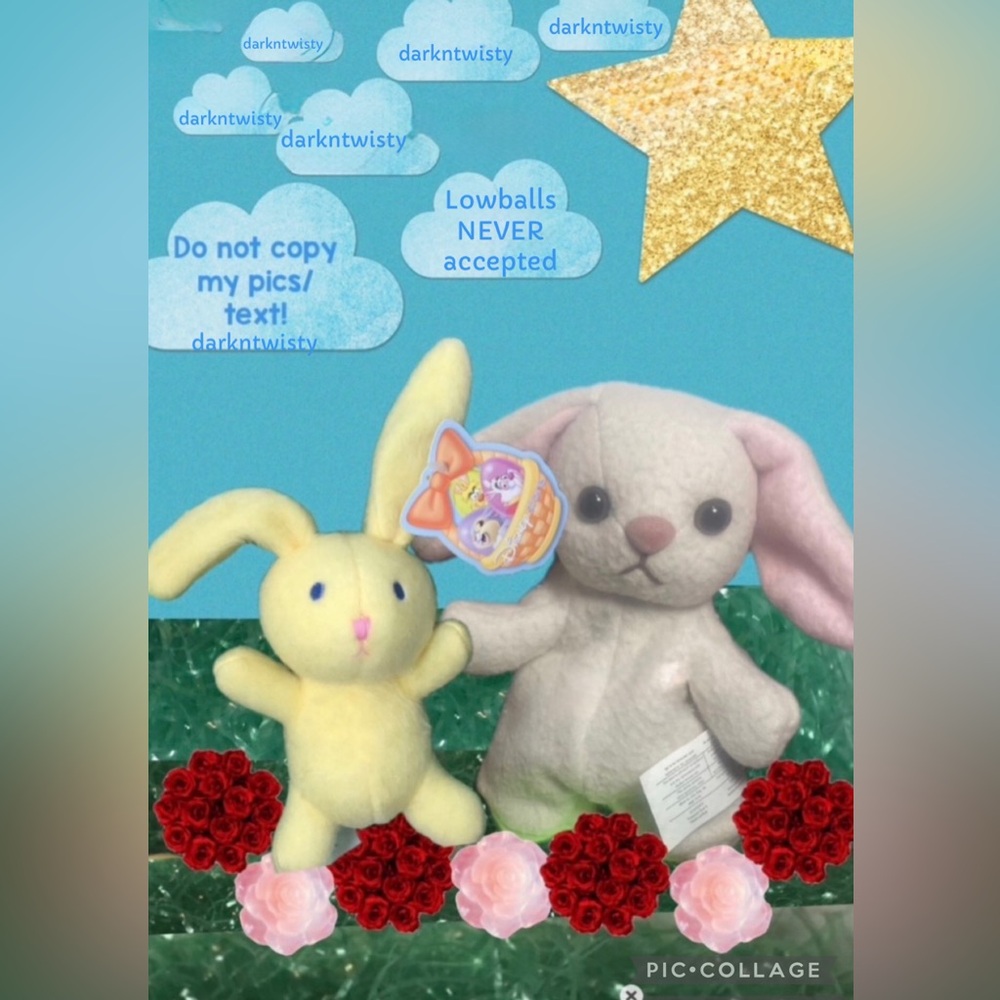 BNWT Disney Cuppy Bunnies Pair Plush(s) From Parent Trap